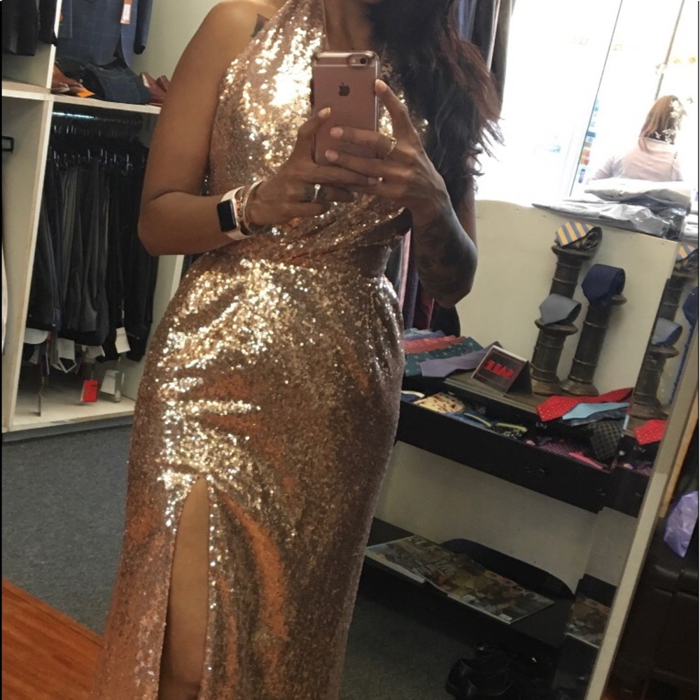 A bridesmaid dress that was never used.